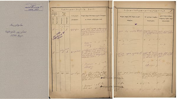 A handwritten civil register entry recording a birth, ruled into columns across the page